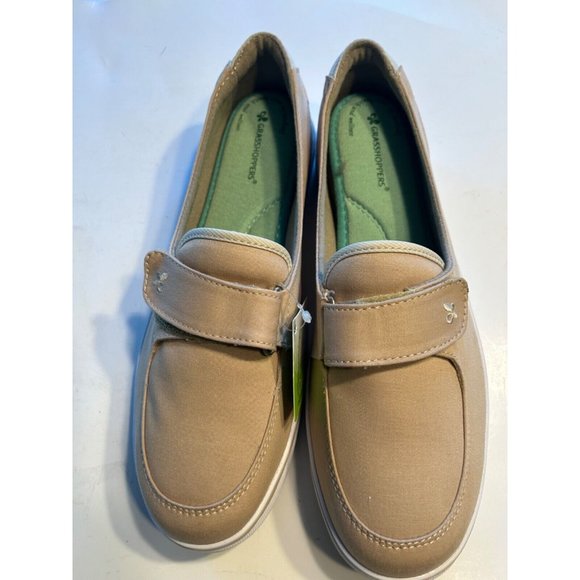 Women's Grasshoppers Casual Slip On Loafer Shoes 9.5 W Canyon Stone Twill - Picture 10 of 11